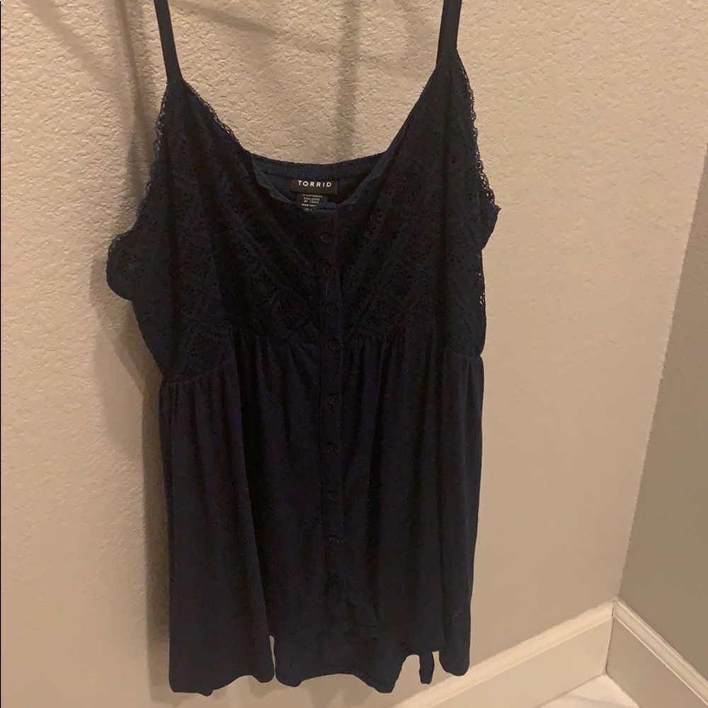 Dark blue tank top